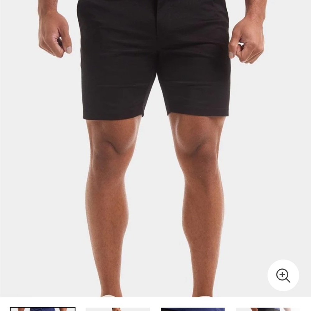 NWT Classic Black Flat Front Shorts, originally $90
